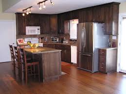 kitchen cabinet refacing done in a