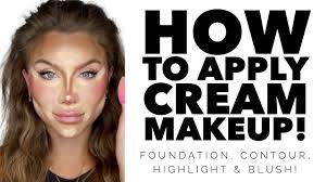 how to apply cream makeup cream