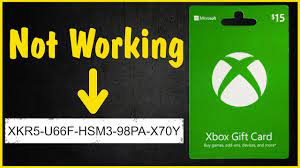 fix issues with xbox gift card codes