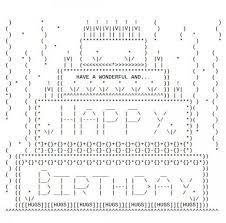 New ascii art random top 6 softwares wallpapers text generator. Happy Birthday Ascii Text Art Mensaje De Feliz Cumpleanos Simbolos De Texto Arte Ascii