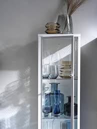 Baggebo Cabinet With Glass Doors Metal
