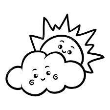 50+ Tranh Tô Màu Mây - Tranh Tô Màu Cầu Vồng Và Đám Mây « In Hình Này