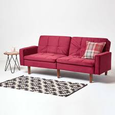 murphy velvet sofa bed with armrests