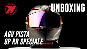 The pista gp rr has received the stringent fim homologation, which evaluates the protective capacity of a helmet, as well as the dangerous rotational acceleration of the head. Unboxing Casque Agv Pista Gp Rr Speciale Limited Edition Youtube