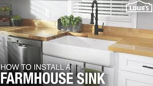 Measure the walls, doors and windows to the outside of the moulding. How To Install A Farmhouse Sink