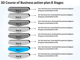 Powerpoint Templates Action Plan 8 Stages Free Business