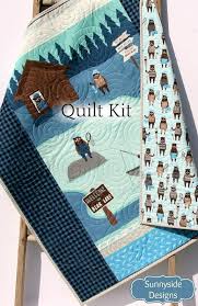 bears quilt kit baby blanket panel