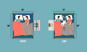 king vs queen size bed how are they