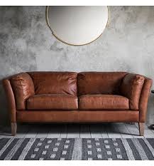 leather sofa emmett 2 seat luxurious sofa