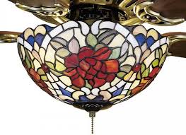 Stained Glass Ceiling Fan Light Kits