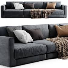poliform bristol sofa 3d model for corona