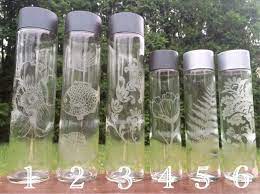 Voss Water Bottle Glass Etching Diy