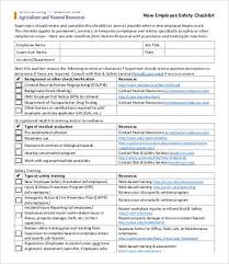 New Employee Checklist Template 10 Free Pdf Documents Download