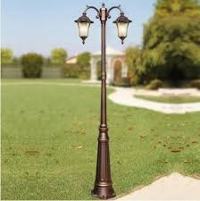 9 W Glass Designer Garden Pole Light