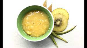 Ăn dặm với hỗn hợp kiwi vàng và chuối - Món ăn dặm dành cho các bé hảo ngọt  - YouTube