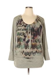 Details About American Rag Cie Women Gray Long Sleeve Top 1 X Plus
