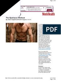 This spartacus workout routine and diet plan is guaranteed to turn you into a lean, mean, spartan fighting machine. Mens Health Spartacus Workout Pdf Workoutwalls
