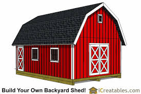 12x20 Gambrel Shed Plans 12x20 Barn