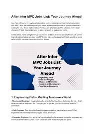 inter mpc jobs list your journey ahead