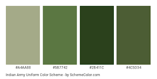 Indian Army Uniform Color Scheme Green Schemecolor Com