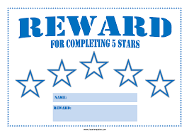 5 Star Reward Chart Template Templates At