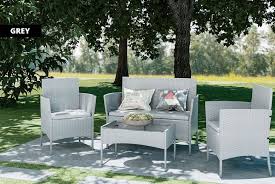 4 Seater Rattan Garden Furniture Set