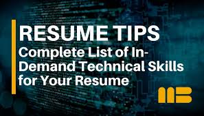 Technical Skills For Your Resume