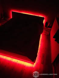 Max Top Lighting Store Svetodiodnaya Podsvetka Krovati V Spalne Podsvetka Svetodiodnoj Lentoj Red Lights Bedroom Red Room Decor Led Lighting Bedroom
