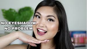 no eyeshadow makeup tutorial easy
