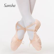 Us 14 74 6 Off Sansha Adult Ballet Shoes Stretch Canvas Elastic Strap With Drawstring Black Ballet Slippers Girls Ladies Men Dance Shoes M001lc In