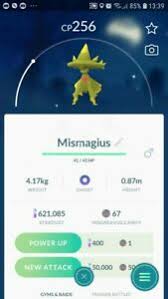 Details About Shiny Mismagius Misdreavus Evolution Trade Pokemon Go