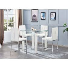 Ketch Modern Square Pub Table Set