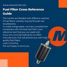fuel filter cross reference guide mzw