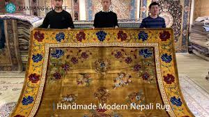 handmade modern nepali rug you