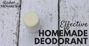 how to make homemade natural deodorant