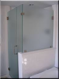 Frosted Frameless Glass Shower Glass