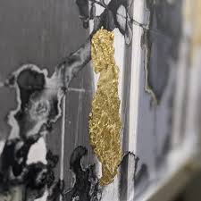 Momento 1 Gold Abstract Wall Art Home