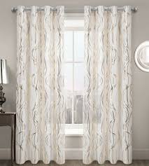 voile curtain eyelet panel white gold