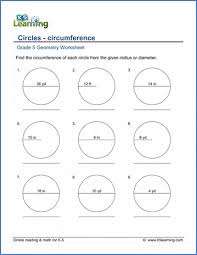 Grade 5 Geometry Worksheets