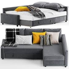 ikea friheten corner sofa bed 3d model