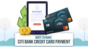 make citibank credit card bill payment