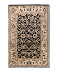 solo rugs mogul one of a kind traditional black 6 ft 0 in x 9 ft 3 in oriental area rug