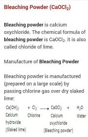 how will you obtain bleaching powder