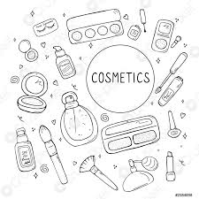 set of makeup icons cosmetic s