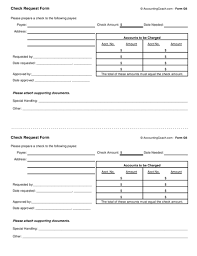 Check Request Form Business Forms Sample Resume Resume Form 4