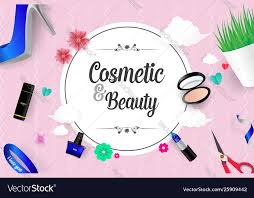 beauty background vector image