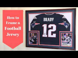 how to frame a football jersey
