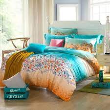 orange duvet covers blue bedding sets