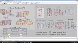 hdb floor plans in dwg format autocad