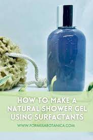 natural shower gel using surfactants
